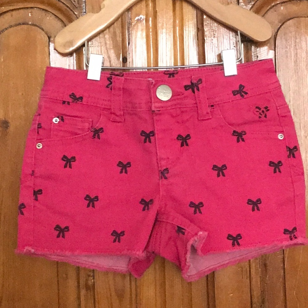 3/$20 Justice Premium Shirts - Pink with Black Bow